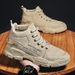 Men's Waterproof Non-Slip Work Black Casual Breathable Spring Safety Shoes_desvips.com