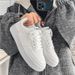 Sneakers Men, Summer Breathable Casual Versatile Teenagers, 2023 New Style, Pure White Sports Shoes For Students_desvips.com