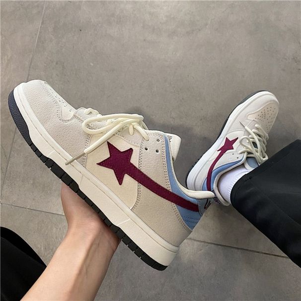 Retro Star Skateboard Shoes Ins Sports Couple Casual Versatile 2025 New Model_desvips.com