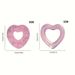 Heart-Shaped Glitter Swim Ring, Inflatable Water Float for Kids Age 3-6, PVC Pool Raft Toy for Summer Beach & Pool Parties - Pack of 1_desvips.com