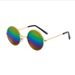 New Releases In December Round Sunglasses For Men And Women Frog Eyeglasses Colorful Reflective Shanghai Beach Prince Glasses Fresh Sunshade_desvips.com