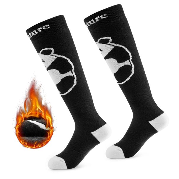 Qunature 1 Pair Ski Socks Children/boys Winter Socks Ski Knee Socks With Wool_desvips.com