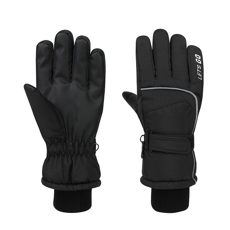 New Winter Men And Women Cold-proof Plus Velvet Thickened Warm Touch Screen Children's Ski Gloves_desvips.com