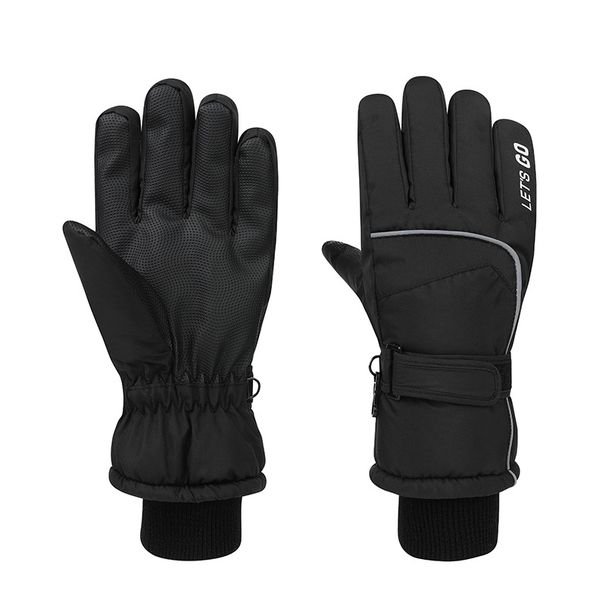 New Winter Men And Women Cold-proof Plus Velvet Thickened Warm Touch Screen Children's Ski Gloves_desvips.com