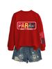 Fashion Trend Colorful Paras Make Arm Print European And American Women's Sports Sweatshirt_desvips.com
