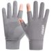 Cycling Gloves Ice Silk Gloves Men's Summer Leaking Two Fingers Takeaway Cycling Driving Outdoor Sun Protection Thin Gloves_desvips.com