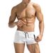 Men's Slim-Fit Swim Shorts - Solid Color With Side Zipper & Adjustable Drawstring (Quick-Dry Anti-Slip & UPF 50+) - Beach & Hot Spring Wear_desvips.com