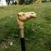 Golden Camel Head Walking Cane Fashion Walking Stick Gentleman Luxury Crosier Knob Walking Stick 93cm_desvips.com