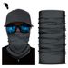 LazyZoom Xunhui Black Solid Color Magic Seamless Cycling Mask Sun Protection Neck Gaiter Sports Headscarf Bandana_desvips.com