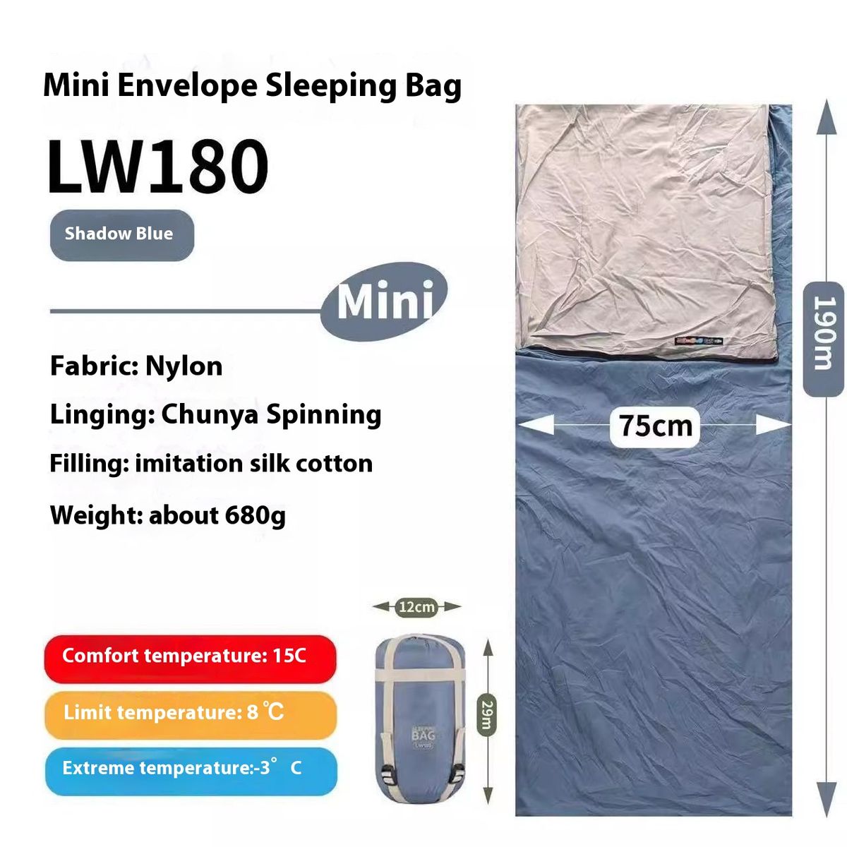 Outdoor Sleeping Bag Ultra-light Mini Thin Portable Hiking Camping Small Size Summer Lightweight Envelope For Adults_desvips.com