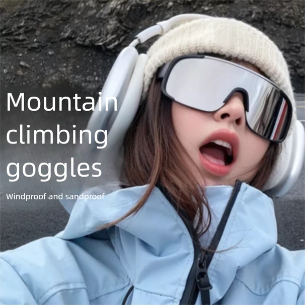 Ski Outdoor Cycling Glasses Protective Mountaineering Goggles Windproof Internet Celebrity Same Style Climbing Night_desvips.com
