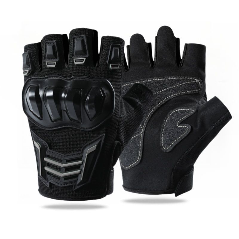 Tactical Riding Gloves Half Finger Summer Breathable Motorcycle Wear-Resistant Anti-Slip Mecha Men's Protection Strong_desvips.com