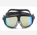 Adult swimming goggles High definition anti-fog diving goggles large frame silicone electroplated flat light swimming glasses_desvips.com