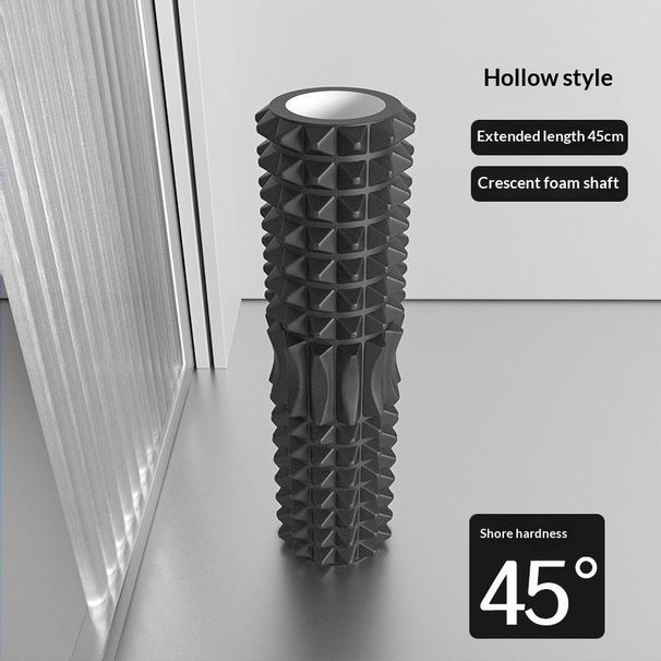 PeakGo Solid Foam Roller For Men, Yoga Column, Thickened Roller, Leg Massage, Crescent Model, Wolf Tooth Stick, Wholesale_desvips.com