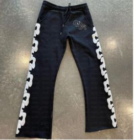 2025 New Trendy Wide-Leg White Bowknot Print Series Youth Casual Pants_desvips.com