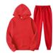 Men's Spring And Autumn Solid Color Hoodie Sweatshirt Trendy Casual Sports Two-Piece Set_desvips.com
