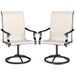 Outsunny Outdoor Patio Swivel Chairs With High Back For Patio Dining In Cream_desvips.com