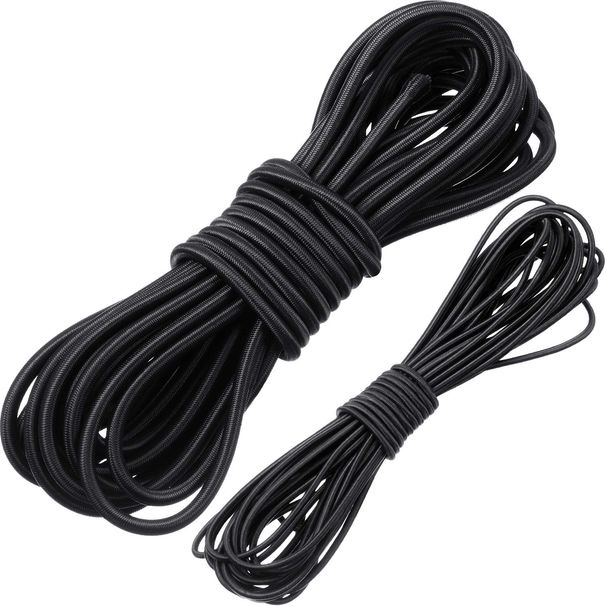 WILLBOND Marine Bungee Shock Cord Elastic Nylon Rope Heavy Duty In Black_desvips.com