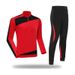 Fleece-Lined Soccer Jersey Set For Children Adults, Autumn And Winter Long-Sleeve Training Wear, Elementary School_desvips.com