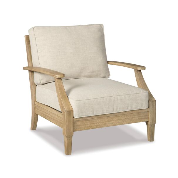 Signature Design By Ashley Clare View 1-Piece Outdoor Lounge Chair In Beige_desvips.com