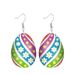 Cross-border Best-selling Easter Egg Earrings, 2D Flat Acrylic Creative Colorful Flower And Star Pattern Earrings_desvips.com