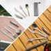 Qunature Outdoor Camping Portable Cutlery 2/4/6 Piece Set with Bag_desvips.com