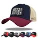 American Flag Woven Logo Duckbill Baseball Truck Driver Sun Hat Mesh Cap_desvips.com