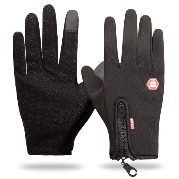 cycling and skiing gloves, winter men's touchscreen waterproof fi electric bike gloves, women's outdoor zipper sports w gloves_desvips.com