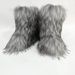 Winter New Arrival Outerwear: Harajuku Girl Thickened Warm Fuzzy Boots Round Toe Mid-Calf Fur Y2K Cute Snow Boots_desvips.com