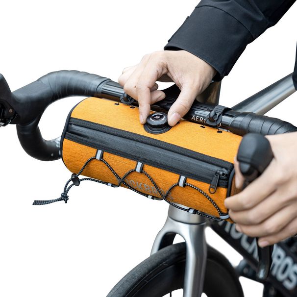 ROCKBROS Road-to-Sky Bicycle Handlebar Bag Front Bag approx. 1.5L Water-Repellent Reflective_desvips.com