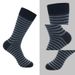 5 Pairs Large Fashion Business High Quality Stripe Black Gray Pure Men Cotton Sports Socks Size EU41-48_desvips.com