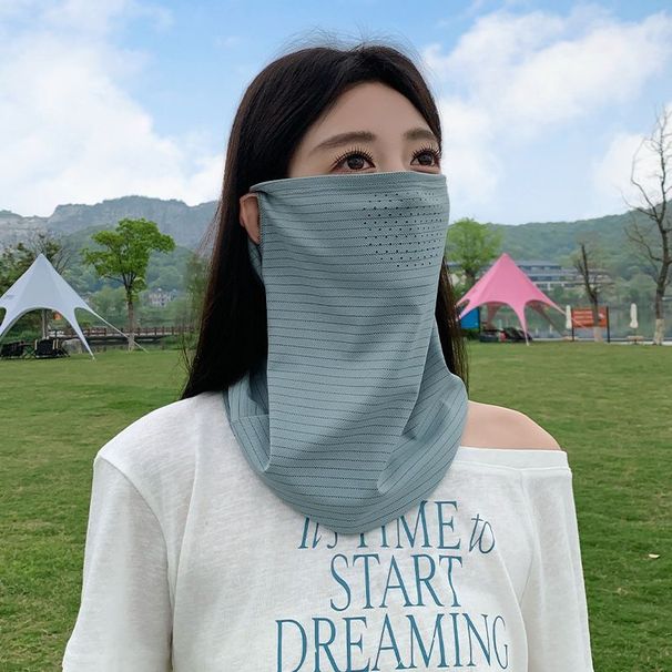 Nylon Men's Face Mask, Sun Protection For Women, Summer UV Protection, Ice Silk, Loose Fit, High Aesthetic Value, 2026_desvips.com
