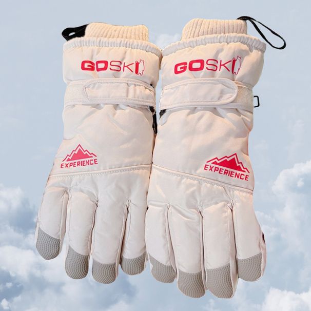 Women's Ski Gloves New Winter Warm Cold-Proof Touchscreen Fleece Lined Thickened For Riding Electric Scooter Playing In_desvips.com