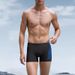 Men's Plus Size High-Waisted Swim Trunks Quick Drying Ice Silk Anti-Estrogenic Swimming Trunks_desvips.com