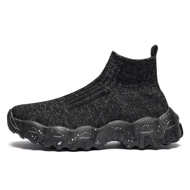 Men New Comfortable High-top Walking Shoes Women Lightweight Fashion Casual Sneakers Breathable Slip On Mens Loafers_desvips.com