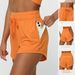 Sports Women's Thin Summer Drawstring Yoga Fitness Running Casual Three Part Shorts_desvips.com