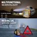 New solar charging multi-functional hand lamp LED light portable searchlight camping light_desvips.com