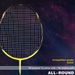 Guangyu 4U Professional Competition Grade Lightweight All-around 1K Carbon Cloth Adult Event Badminton Racket_desvips.com