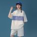Korean Style Summer Sweet Cool Outfit For Women Fresh Sports Casual Fashion High-end Design Sense Niche Shorts Two-piece_desvips.com