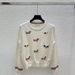 2025 Summer Autumn New College Style Youthful Round Neck Pullover Puppy Embroidery Knitted Long Sleeve Top For Women_desvips.com