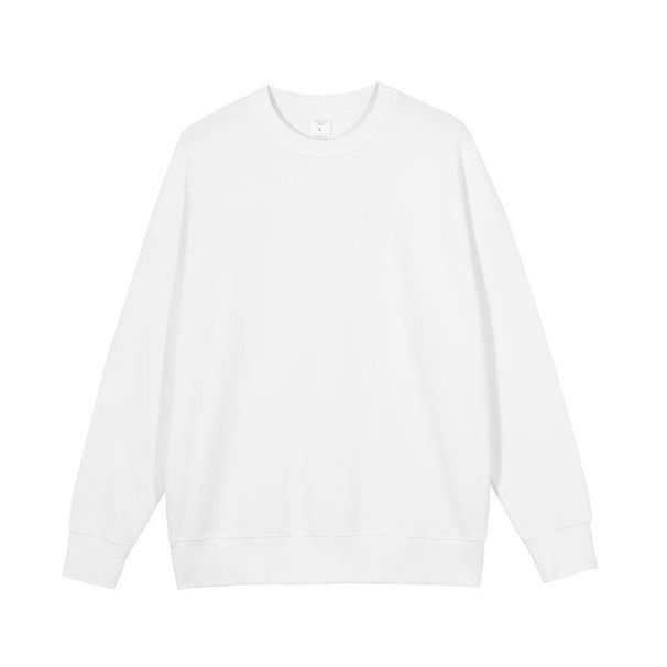 Autumn Winter Fleece Lined Thickened Lamb Wool Hoodless Sweatshirt For Men Loose Trendy Stylish Crew Neck Youth Men's_desvips.com