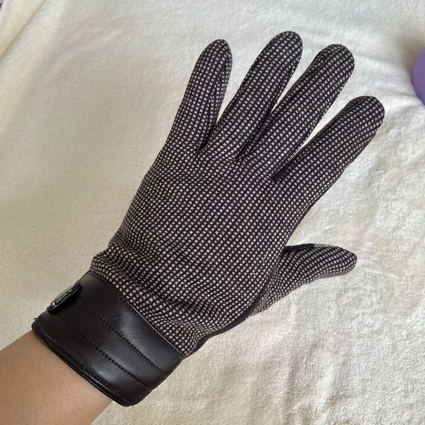 Down Cotton Gloves For Women Winter Bowknot Split Fleece Lined Windproof Coldproof Skiing Five Finger Warm Touchscreen_desvips.com