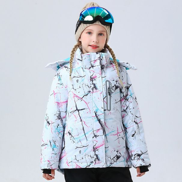 PeakGo Nanzhengbeizhan Children's Suit Set Boys Girls Outdoor Thickened Warm Waterproof Windproof Ski Jacket And Pants_desvips.com