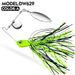 Anti-Hook Bottom Beard Man Lure 10G 14G Tassel Spinnerbait Rotating Composite Sequin Fishing Bait_desvips.com