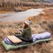 Outdoor Camping Foot Inflatable Sleeping Pad Combination Multi Person Thickened 10cm TPU Light Air Cushion Tent Moisture Proof Lunch Break_desvips.com