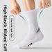 Men's Professional Marathon Running Socks Thickened Terry Cloth Sole Non-Slip Wear-Resistant Cotton Sports Basketball Badminton Socks_desvips.com