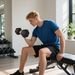 Kurzhantel, 35 Kg Hantel, Hantel, Gewicht, Anti-Rutsch-Griff, Schwarz + Silber_desvips.com
