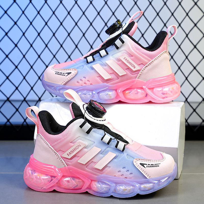 Autumn New Comfortable Mesh Convenient Rotating Buckle Casual Sports Shoes _desvips.com