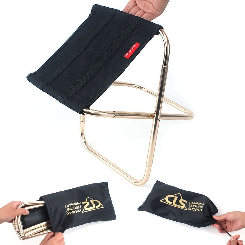 Ultralight Portable Folding Chair - 7075 Aluminum Alloy Camping Stool For Fishing, BBQ, Picnic & Outdoor Travel_desvips.com
