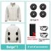 Smart Air Conditioned Jacket With Four Hole Fan Clothing Men's Outdoor Fishing Sun Uniform Labor Protection Workwear_desvips.com